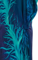 Blue Viscose Long Dress 4