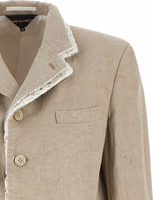Beige Linen Blazer 3