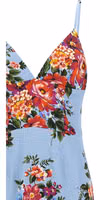 Blue Viscose Midi Dress 3