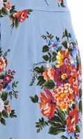 Blue Viscose Midi Dress 4
