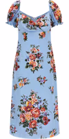 Blue Silk Midi Dress 1