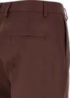 Brown Viscose Casual Pants 4