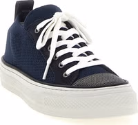 Blue Cotton Low Top Sneakers 2