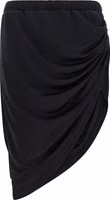 Black Polyester Long Skirt 1
