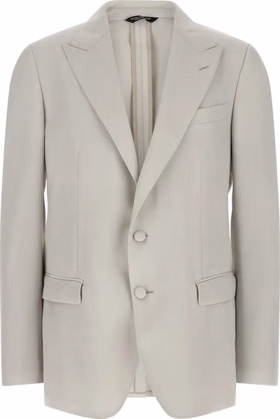 Gray Virgin Wool Blazer
