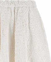 White Cotton Midi Skirt 3