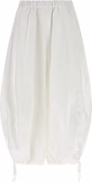 White Polyester Casual Pants 1