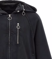 Black Cotton Shell Jacket 3