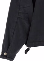 Black Cotton Shell Jacket 4