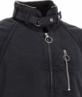 Black Cotton Shell Jacket 5