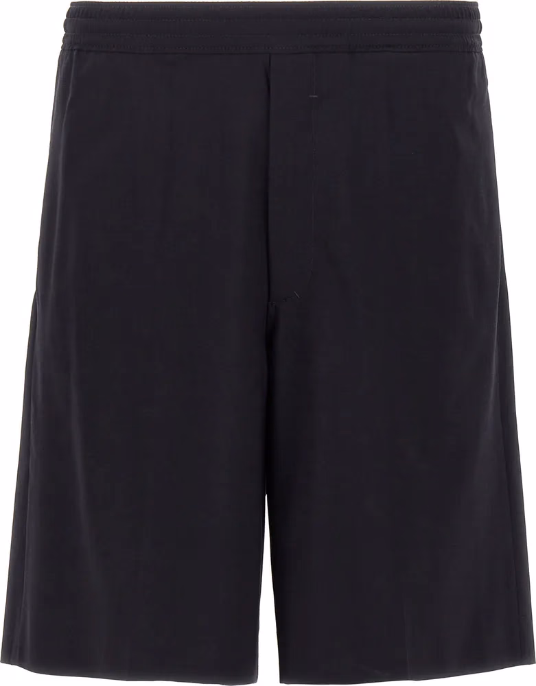 Blue Elastane Bermuda Shorts