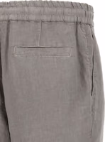Gray Linen Bermuda Shorts 4