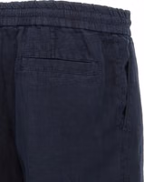 Blue Linen Bermuda Shorts 4