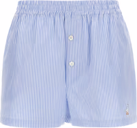 Blue Cotton Bermuda Shorts 1