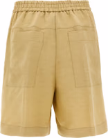 Beige Viscose Bermuda Shorts 2
