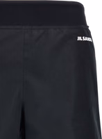 Black Polyester Bermuda Shorts 3