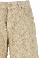 Beige Cotton Bermuda Shorts 3