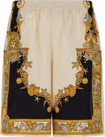 Multicolor Silk Bermuda Shorts 1