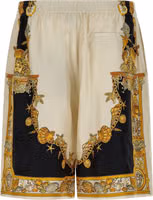 Multicolor Silk Bermuda Shorts 2