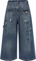 Blue Cotton Bermuda Shorts 2