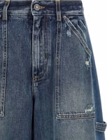 Blue Cotton Bermuda Shorts 3