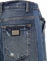 Blue Cotton Bermuda Shorts 4