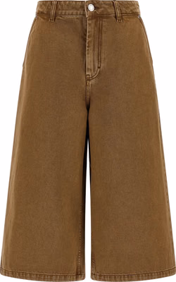 Brown Cotton Bermuda Shorts