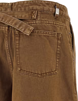 Brown Cotton Bermuda Shorts 4