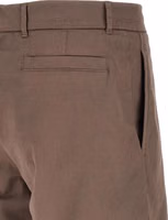 Brown Cotton Bermuda Shorts 4