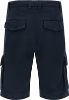 Blue Cotton Bermuda Shorts 2