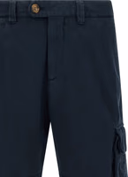 Blue Cotton Bermuda Shorts 4