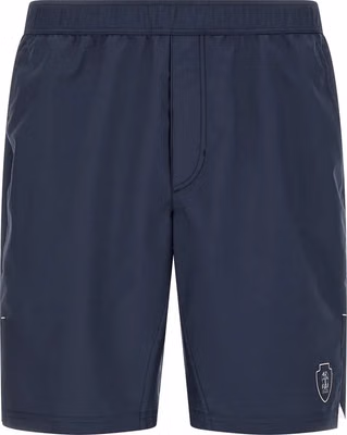 Blue Polyester Bermuda Shorts