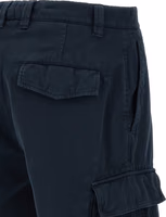 Blue Cotton Bermuda Shorts 5