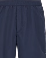 Blue Polyester Bermuda Shorts 3