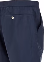 Blue Polyester Bermuda Shorts 4