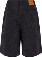 Black Cotton Bermuda Shorts 2