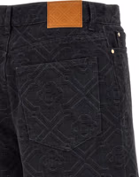 Black Cotton Bermuda Shorts 4