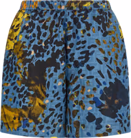 Blue Polyester Bermuda Shorts 1
