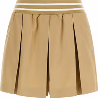 Beige Cotton Bermuda Shorts 1