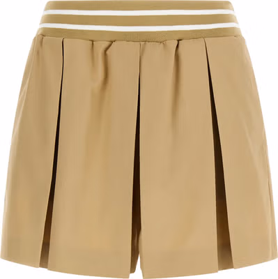 Beige Cotton Bermuda Shorts