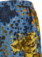 Blue Polyester Bermuda Shorts 4