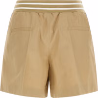 Beige Cotton Bermuda Shorts 2