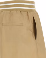 Beige Cotton Bermuda Shorts 4