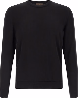 Black Cotton Cardigan