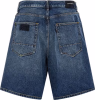 Blue Cotton Bermuda Shorts 2