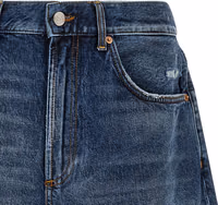 Blue Cotton Bermuda Shorts 3