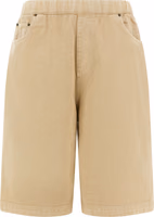 Beige Cotton Bermuda Shorts 1