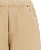 Beige Cotton Bermuda Shorts 3