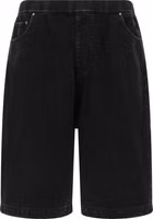 Black Cotton Bermuda Shorts 1