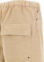 Beige Cotton Bermuda Shorts 4